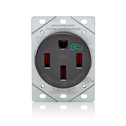 1450w Leviton® 1450W Heavy Duty Charging Receptacle/Outlet, For Use With Plug ...