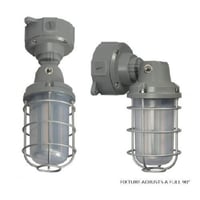 NUVO® by SATCO 65/172 Signature Adjustable Utility Style Vapor Tight Fixture, (1) LED Lamp, 100 to 277 V, Gray Housing