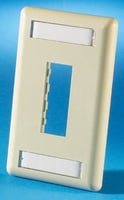 OR-40300548-13Ortronics® TracJack® OR-40300548-13 Clarity® Faceplate, 1 Gang, 2 Ports, Threaded Mount, Thermoplastic