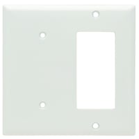 Pass & Seymour® Sierraplex® SP1426-W Standard Combination Wallplate, 1 Gang, White, 7.8 in, Thermoplastic