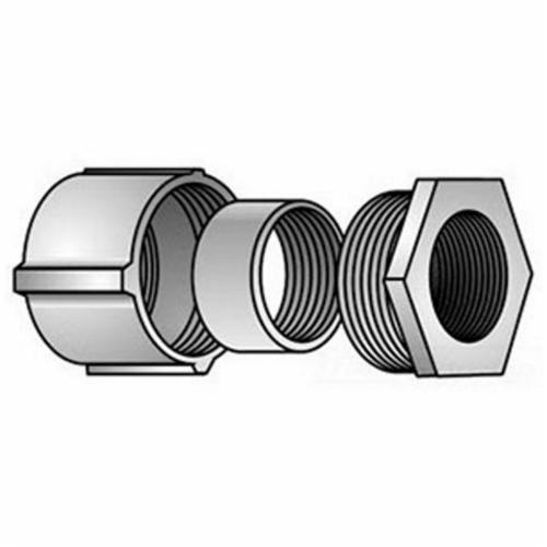 4-400O-Z/Gedney 4-350 3-Piece Type 4 Rigid Conduit Coupling, 3-1/2 in, For Use With IMC/Rigid Conduit, Malleable Iron, Zinc Plated