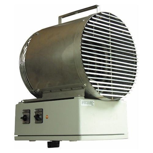 TPI P3P5530T 5500 3-Phase Standard Washdown Fan Forced Unit Heater, 102390 Btu/hr, 480 VAC, 36.1 A, 30 kW