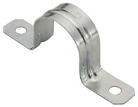 546Southwire - Topaz 544 2-Hole Conduit Strap, 1-1/4 in, For Use With IMC and Rigid Conduit, Steel, Zinc Plated