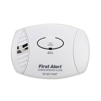 CO605BBRK® CO605B Carbon Monoxide Detector Alarm, Electrochemical Sensor, 9 VDC Battery, Audible Alarm/LED Display, 85 dB
