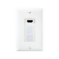 On-Q® WP1011WH Pre-Configured Vertical Orientation Decorator Strap, 1 Gangs, 4.19 in L x 1.65 in W, Plastic, Surface Mount