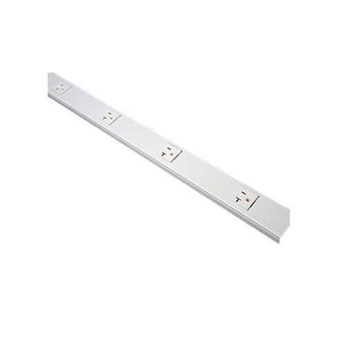 Wiremold® Plugmold® V24GB306 2400 1-Circuit Multi-Outlet Power Strip, 36 in L x 1-29/32 in W x 7/8 in H, 1 Channel, Steel