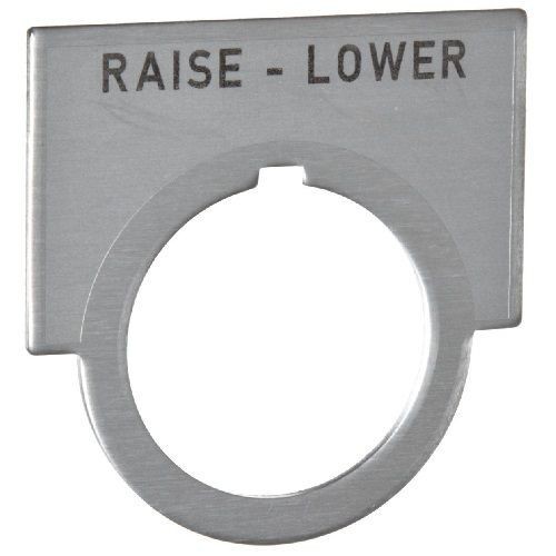 52NL36Siemens 52NL36 Inscribed Large Legend Plate, 1-1/4 in H x 2 in W, Brushed Aluminum, Silver Field