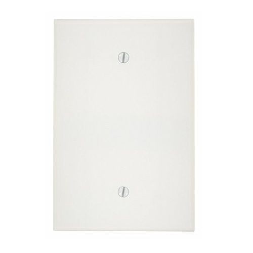 Leviton® 86114 Oversized Blank Wallplate, 1 Gang, 5-1/4 in H x 3-1/2 in W, Thermoset Plastic, Ivory