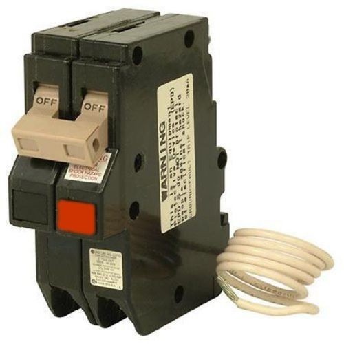CH230GFTEATON CH230GFT Type CH Self-Test Ground Fault Circuit Breaker, 120/240 VAC, 30 A, 10 kA Interrupt, 2 Poles, Common Trip