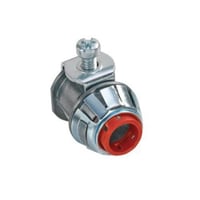 Bridgeport® Whipper-Snap® SG38ASP U-Strap Insulated Flexible Cord Connector, 3/8 in Trade, 3/4 Conductors, 0.43 to 0.61 in Cable Openings, Die-Cast Zinc
