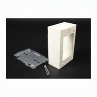V2048Wiremold® V2048 Plugmold® 2000 Switch Outlet Box With Quick Click, Steel, 1 Gangs, 1 Outlets