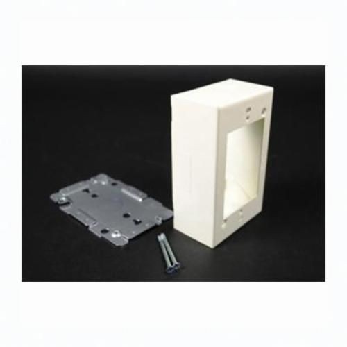 V2048Wiremold® V2048 Plugmold® 2000 Switch Outlet Box With Quick Click, Steel, 1 Gangs, 1 Outlets