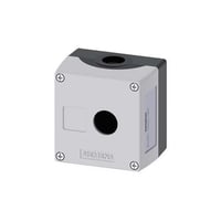3SU18010AA000AB1Siemens SIRIUS 3SU18010AA000AB1 1-Hole Pushbutton Enclosure With 1 Control Point, 85 mm W x 64 mm D, NEMA 1/2/3/3R/4/4X/12/13 NEMA Rating, Plastic