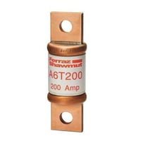Mersen Amp-Trap® A6T125 Current Limiting Low Voltage Fast Acting Fuse, 125 A, 600 VAC/300 VDC, 100/200 kA Interrupt, T Class, Cylindrical Body
