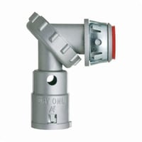 5090ASTArlington Snap2IT® Zero to 90™ 5090AST Cable Connector With Insulated Throat, 1/2 in Trade, 1/2 in Knockout, 0.86 to 0.92 in Cable Openings, Die Cast Zinc, Electro-Plated Zinc
