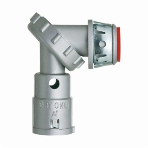 5090ASTArlington Snap2IT® Zero to 90™ 5090AST Cable Connector With Insulated Throat, 1/2 in Trade, 1/2 in Knockout, 0.86 to 0.92 in Cable Openings, Die Cast Zinc, Electro-Plated Zinc