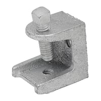 26Madison Electric 26 Tapped Beam Clamp, 1 in Conduit, 40 lb Load, Malleable Iron, Zinc Plated