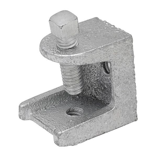 26Madison Electric 26 Tapped Beam Clamp, 1 in Conduit, 40 lb Load, Malleable Iron, Zinc Plated