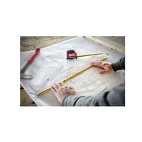 48-22-0325Milwaukee® 48-22-0325 Compact Magnetic Wide Measuring Tape, 25 ft L x 1 in W Blade, Steel Blade, 1/16 in, 1/8 in, 1/4 in, 1/2 in, 1 ft Graduation