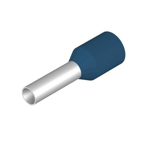 9019160000Weidmuller 9019160000 Type H2.5/15D BL Wire End Ferrule, 14 AWG Conductor, Insulated Insulation