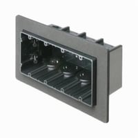 F104FArlington ONE-BOX™ F104F Versatile Vapor Box With (2) Captive Screws, Plastic, 81 cu-in Capacity, 4 Gangs, 4 Outlets, 5.99 in L x 9.937 in W x 3.51 in H