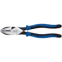 Klein® Journeyman™ J2000-9NECR Heavy Duty New England Nose Lineman's Plier, 1-19/32 in L x 1-1/4 in W x 5/8 in THK Tool Steel Jaw, High Leverage Cut, 9.55 in OAL