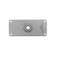 Crouse-Hinds RSP6 4E Raintight Conduit Hub Plate, (1) 2 in Hub, For Use With 8-1/2 x 4 in Sides of RS and RSM Series Junction Boxes, Feraloy® Iron Alloy