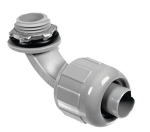 P492Southwire - Topaz P494 Liquid Tight Connector, 1-1/4 in Trade, 90 deg, Nylon 6/6