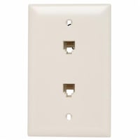 TPTE2-LAOn-Q® TPTE2-LA TPTE1 1-Gang Modular Jack With Wallplate, Wall Mount