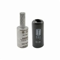 CPM-500ILSCO® ClearChoice® CPM-3/0 Dual Rated Pigtail Adapter With Insulating Cover, 3/0 AWG Conductor, Die Code: 12, 0.373 in Dia x 1-3/8 in L Pin, Aluminum/Copper