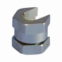 SN50nVent ERICO SN25 SN Nut, Steel, Electrogalvanized, 1/4 in Rod, 9/16 in H, 5/8 in W