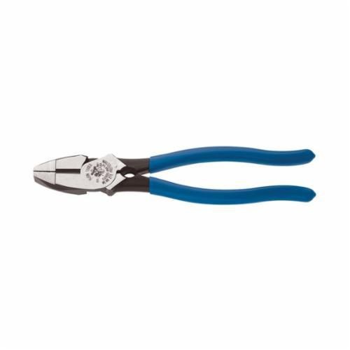 D2000-9NETHKlein® D2000-9NETH Heavy Duty New England Nose Lineman's Plier, 1-19/32 in L x 1-1/4 in W x 5/8 in THK Tool Steel Jaw, Crosshatch Knurled Jaw Surface, High Leverage Cut, 9.34 in OAL