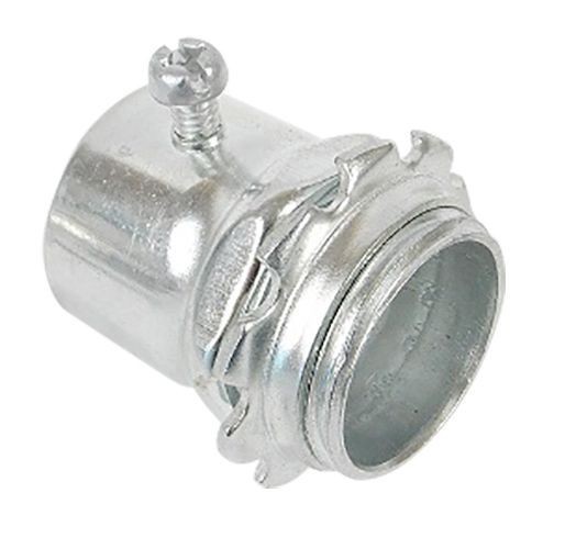 SC200RKONAllied Tube & Conduit SC200RKON Straight Set Screw Connector, 2 in Trade, For Use With EMT Conduit, Steel, Zinc Plated