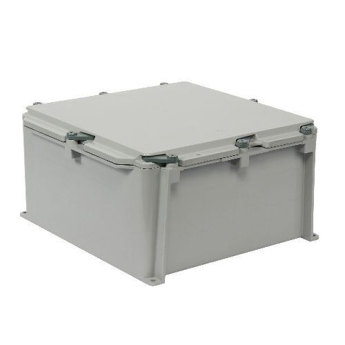 Kraloy® JBox™ 278309 Junction Box, 12 in L x 12 in W x 6 in D, Screw Cover, NEMA 1/2/3R/4/4X/6/6P/12/13, PVC