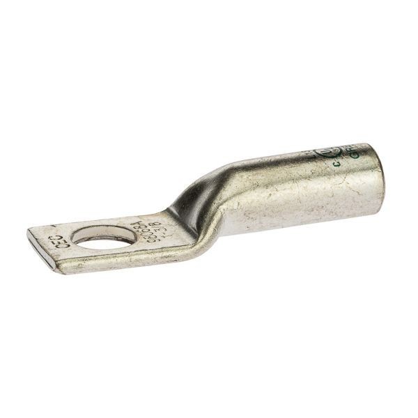 L138NSI L138 L Series 1-Hole Compression Lug, 1 AWG Stranded Conductor, 3/8 in Stud, Copper