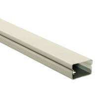 PREMISE WIRING HBL2000BCIV Standard Raceway Base and Cover, 1.31 in W x 0.83 in H, Roll Formed Steel, Ivory