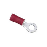IDEAL® 83-2131 1-Hole Vinyl Insulated Ring Terminal, 22 to 18 AWG, 8 in Stud, Tin Plated Brass