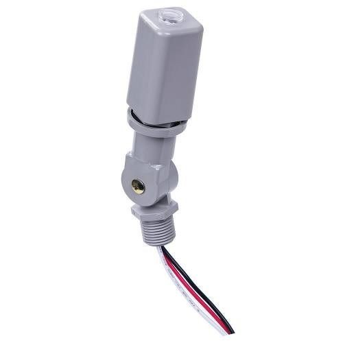 Intermatic® EK4736S Electronic Stem and Swivel Mounting Photocontrol, 105 to 305 VAC, 1000 W Tungsten, 1800 VA Ballast, Stem Mount, Plastic