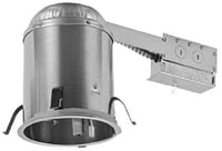 Halo H7RICT H7 Series Line Voltage Remodel Recessed Lighting Housing, Incandescent Lamp, IC Insulation, 120 VAC, 6-1/2 in Ceiling Opening, Aluminum Housing