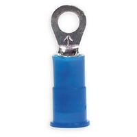 3M™ Scotchlok™ 054007-01421 Insulated Standard Ring Terminal, 16 to 14 AWG Conductor, 0.93 in L, Brazed Seam Barrel