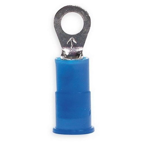 3M™ Scotchlok™ 051128-58749 Insulated Standard Ring Terminal, 16 to 14 AWG Conductor, 0.93 in L, Brazed Seam Barrel