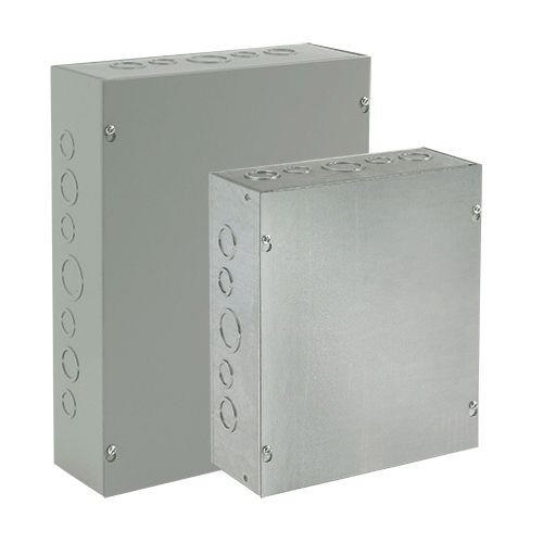 ASG8X8X8NKnVent HOFFMAN ASE10X10X6NK A90P1 Pull Box, 10 in W x 6 in D x 10 in H, Screw Cover, NEMA 1/IP30, Steel
