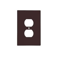 EATON Arrow Hart™ Eaton Wiring Devices 2142B-BOX 2000 Oversized Standard Receptacle Wallplate, 1 Gangs, 5-1/4 in H x 3-1/2 in W, Thermoset, Brown