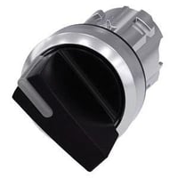 3SU10522BF100AA0Siemens 3SU10522BF100AA0 Short Illuminable Selector Switch, 22 mm, Handle Operator, 2 Positions, Black