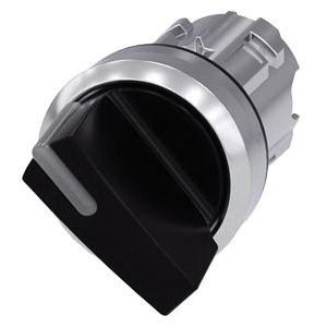 3SU10522BF100AA0Siemens 3SU10522BF100AA0 Short Illuminable Selector Switch, 22 mm, Handle Operator, 2 Positions, Black