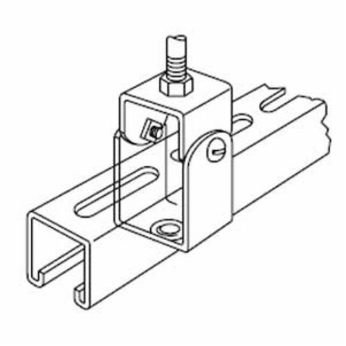 G-962-2Kindorf® G-962-2 Strut Channel Hanger, For Use With 1-1/2, 1-7/8 in Deep Channel, Surface Raceway and Lighting Systems, Steel, Galv-Krom®
