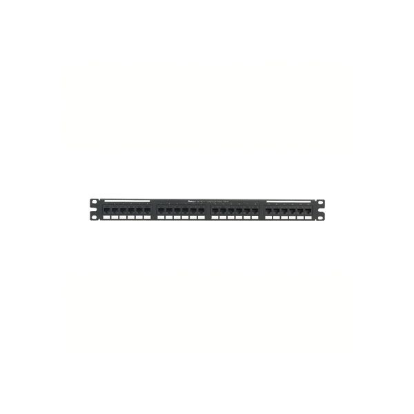 NK6PPG24YPanduit® NetKey® NK6PPG24Y 1RU Flat Patch Panel Kit, 24 Ports, Cat 6, 26 to 22 AWG Terminal, Cold Rolled Steel