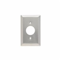 SSJ7Pass & Seymour® SSO7 Jumbo Receptacle Wallplate, 1 Gang, 5-1/4 in, 302 Stainless Steel