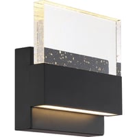 62/1512NUVO® by SATCO 62/1512 Ellusion Dimmable Wall Sconce, (1) Integrated LED Lamp, 120 V, Matte Black Housing