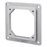 Wiring Device-Kellems HBL26402 1-Device Standard Straight Adapter Plate, 4-1/2 in L x 0.41 in W, For Use With HBL26401 Back Box, Hubbellock® 60 A Device, Cast Aluminum